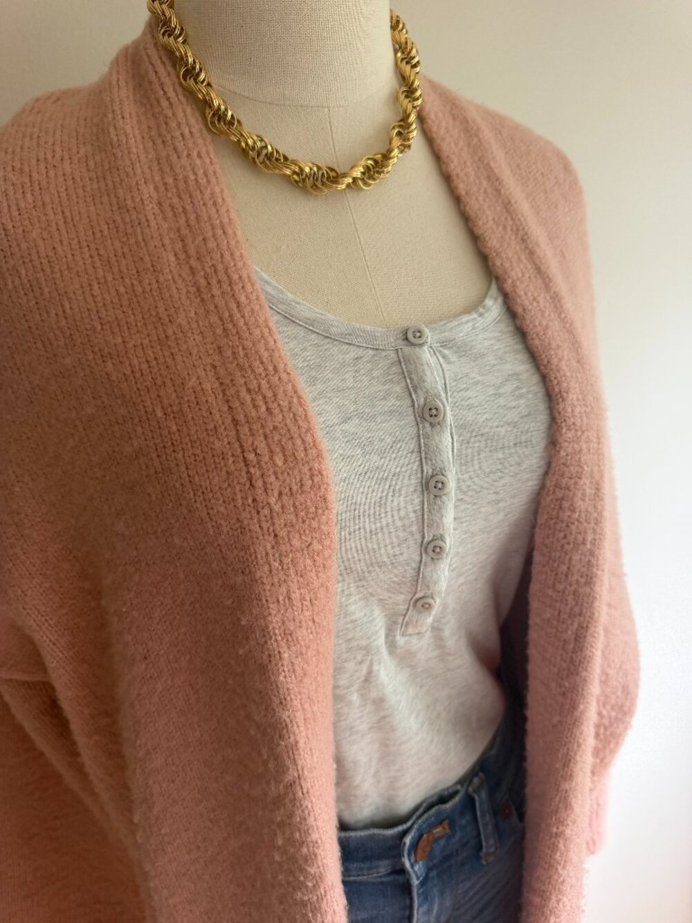 NEVER WORN Everlane Long Sleeve Henley Bodysuit in Size Medium